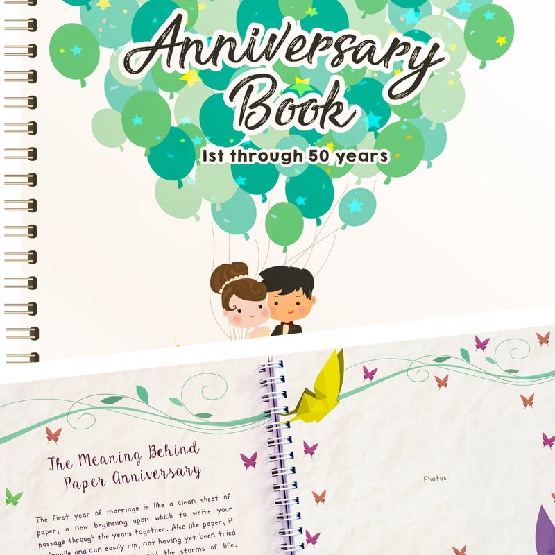 Unconditional rosie Wedding Book | A Hardcover Journal To Document Wedding Anniversaries From The 1st To the 50th Year | Gifts For Him & Her | Personalized Marriage Presents For Husband & Wife. - Image 1